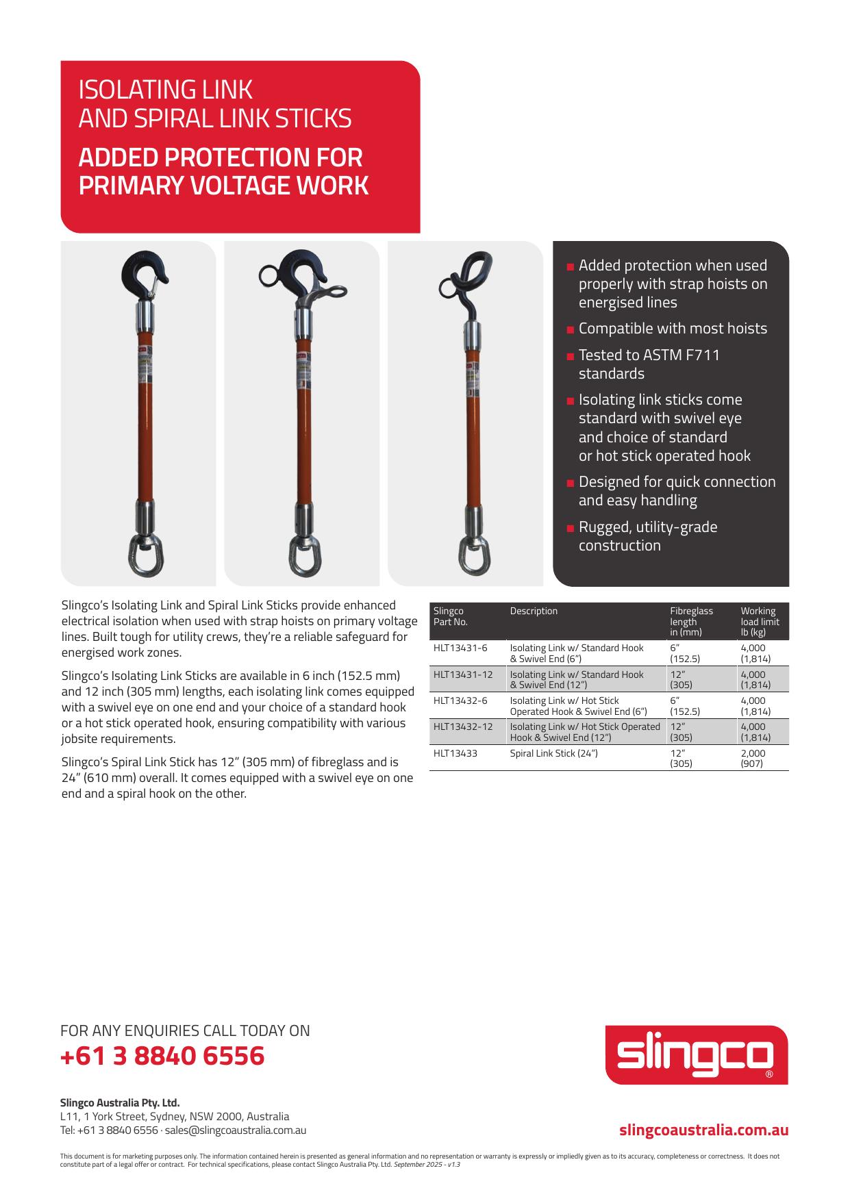 Isolating Link and Spiral Link Sticks